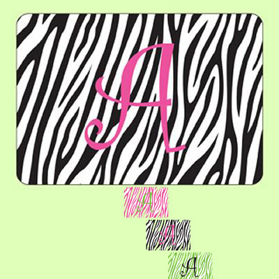monogrammed gifts Zebra Mouse Pad