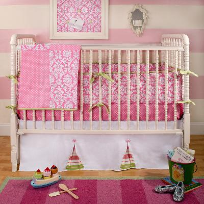 Pink Taffy Crib Bedding Set