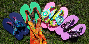 How To Make Flip Flops with Fabric