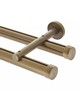 Aria Metal 1 3/8in Diameter H-Rail Traverse System Double Rod  Antique Brass
