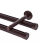 Aria Metal 1 3/8in Diameter H-Rail Traverse System Double Rod  Oil Rubbed Bronze