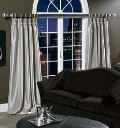 Custom Drapery - Custom Curtain - Tab Top Curtain - Cafe Curtain