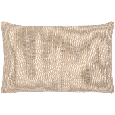 Surya Willa Pillow Cover Willa WIA001-1422 Beige Front: 45% Viscose, Front: 35% Cotton, Front: 20% Linen, Back: 100% Cotton Contemporary Modern Pillows All the Pillows 