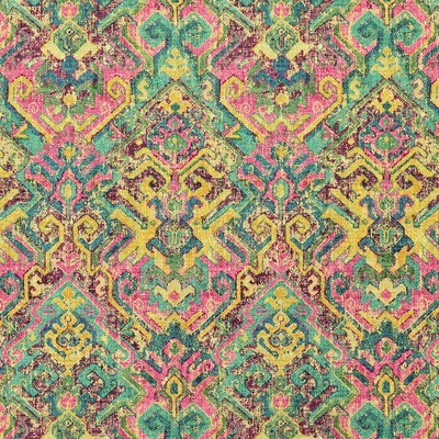 Sutton 451 Magenta Purple COTTON  Blend Fire Rated Fabric Ethnic and Global  Navajo Print   Fabric