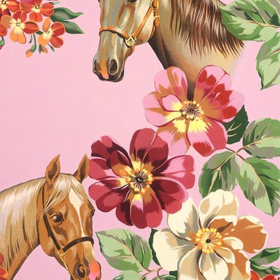 Alexander Henry Blossom Stables Pink 9040c
