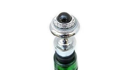 Classic Legacy Black Crystal Bottle Stopper 