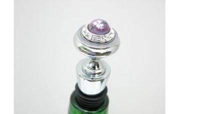 Classic Legacy Amethyst Cabochon Bottle Stopper 