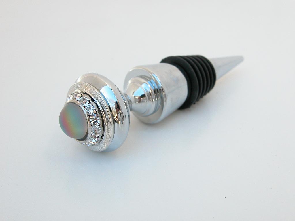 Classic Legacy Crystal and Frosted Vitrail Pink Stopper 