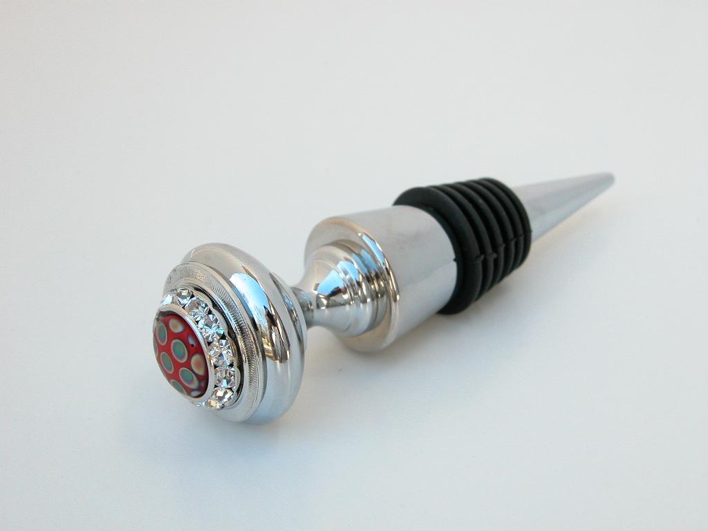 Classic Legacy Crystal Red Italian Peacock Stopper 