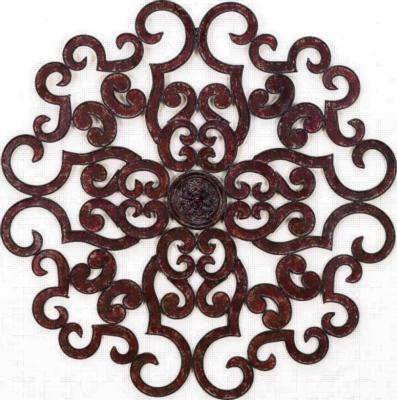 Dr  Livingstone Oversized Brown Taupe Scroll Wall Grille 