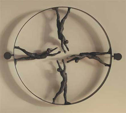 Global Views Reaching For Center Wall Panel 