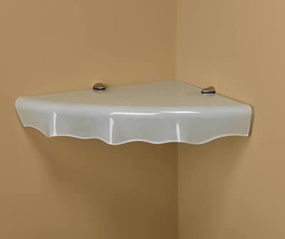 Amore Designs Oyster Glass Wall Shelf 