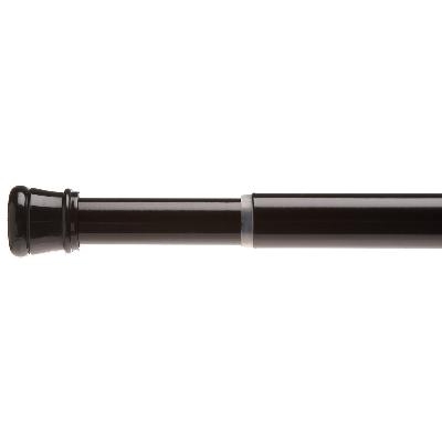 Carnation Home Fashions  Inc Adustable Steel Shower Curtain Tension Rod Black