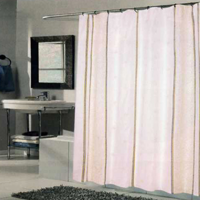 Carnation Home Fashions  Inc Ashley Extra Long Shower Curtain Multi