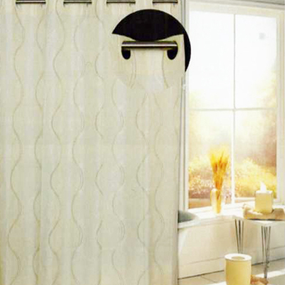 Carnation Home Fashions  Inc Bristol Shower Curtain Ivory