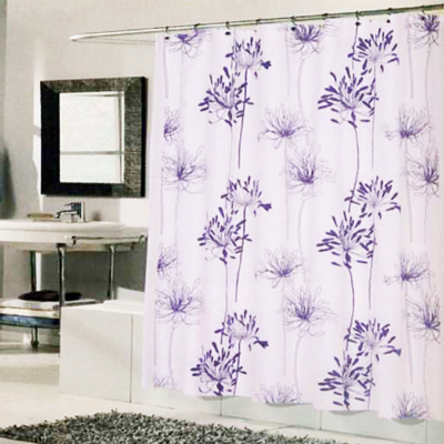 Carnation Home Fashions  Inc Cologne Shower Curtain Bluish White Indigo