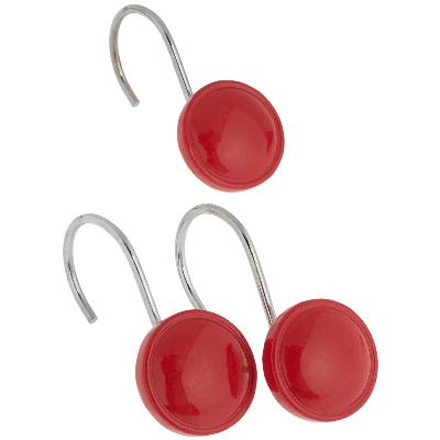 Carnation Home Fashions  Inc Color Rounds Shower Hooks Red