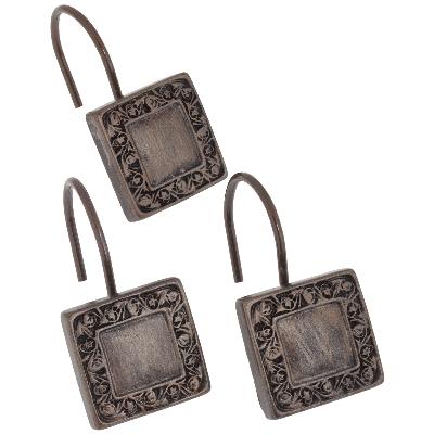 Carnation Home Fashions  Inc Lakewood Shower Curtain Hooks Oil Rubbed Bronze
