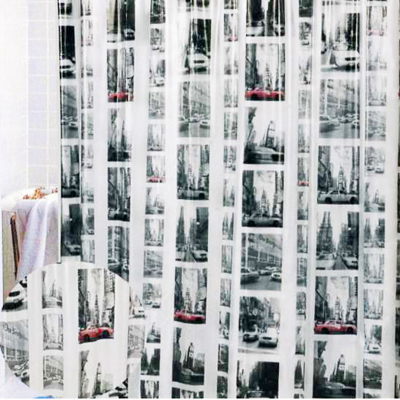 Carnation Home Fashions  Inc New York Shower Curtain Multi