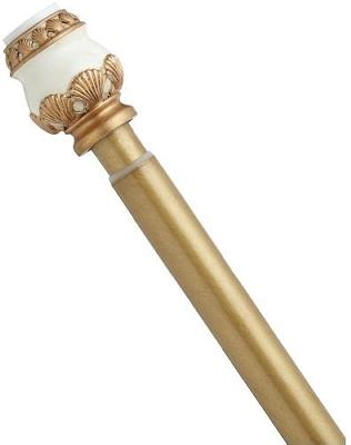 Carnation Home Fashions  Inc Seaside Decorative Tension Rod Gold