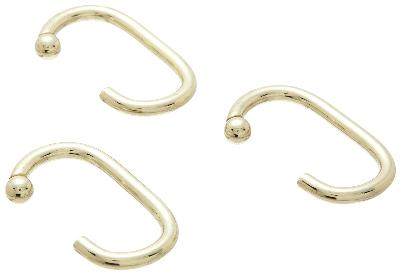 Carnation Home Fashions  Inc C Shower Curtain Hooks Brass