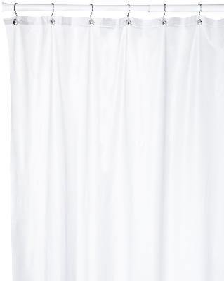 Carnation Home Fashions  Inc Extra Long 10 Gauge Vinyl Shower Curtain Liner Frost Clear