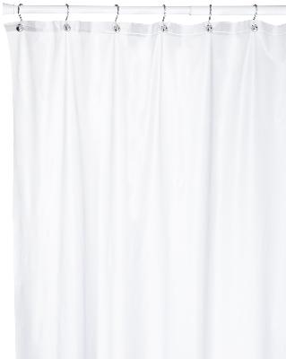 Carnation Home Fashions  Inc Extra Long 10 Gauge Vinyl Shower Curtain Liner Frost Clear