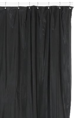 Carnation Home Fashions  Inc Hotel Quality 8 Gauge Vinyl Shower Curtain Liner Black
