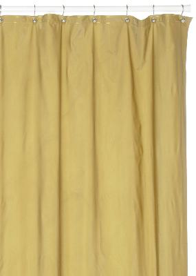 Carnation Home Fashions  Inc Hotel Quality 8 Gauge Vinyl Shower Curtain Liner Gold