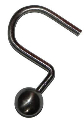 Carnation Home Fashions  Inc Metal Ball Shower Curtain Hooks Brushed Nickel