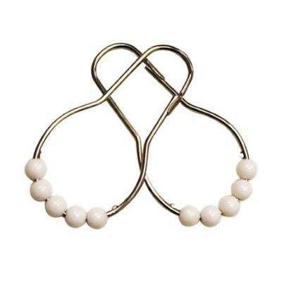 Carnation Home Fashions  Inc Roller Ball Shower Curtain Hooks White