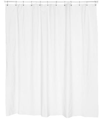 Carnation Home Fashions  Inc Standard 10 Gauge Vinyl Shower Curtain Liner White