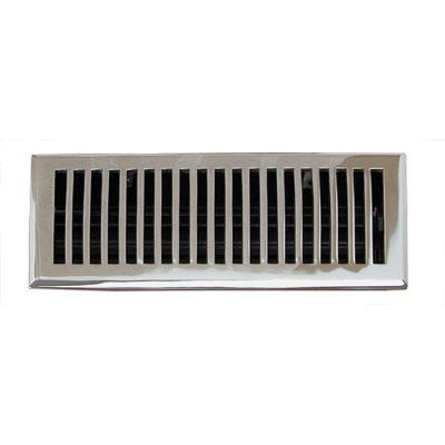 Brass Elegans Contemporary Chrome Return Air Grill - 6x10 