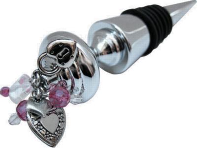 Classic Legacy Pink Hearts Wine Stopper 