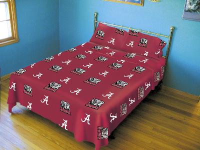 College Covers Alabama Crimson Tide King Sheet Set - Red 