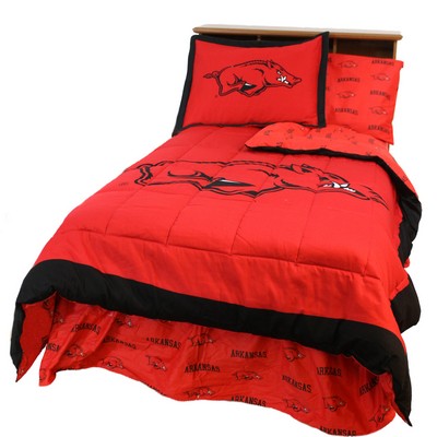 College Covers Arkansas Razorbacks Comforter Set - Queen 