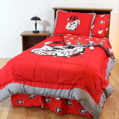 College Covers Georgia Bulldogs Twin Bed-in-a-Bag Set 