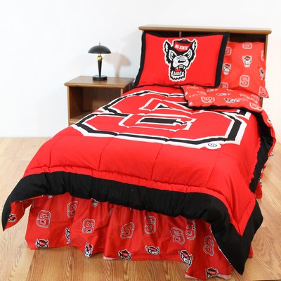 College Covers North Carolina State Wolfpack Full Bed-in-a-Bag Set 