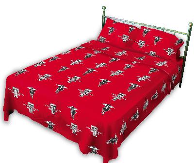 College Covers Texas Tech Red Raiders Full Sheet Set - Red 