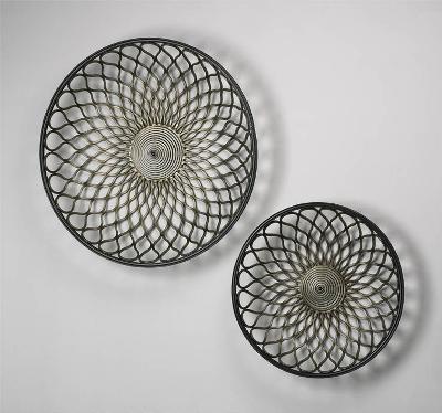 Cyan Design Round Gold Mesh Wall Art (Set of 2) Mystic Gold