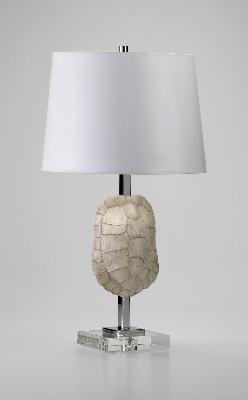 Cyan Design Tortoise Shell Table Lamp White