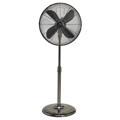 Deco Breeze Metal Fan Pearl Black