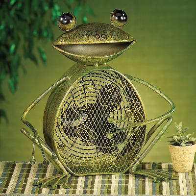 Deco Breeze Figurine Fan - Frog 