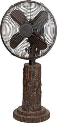Deco Breeze Fir Bark Table Fan multi