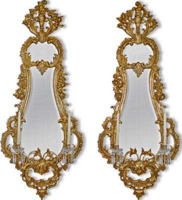Friedman Brothers Mirrored Sconces 