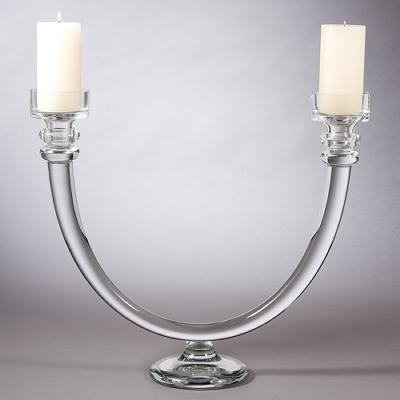 Global Views 2 Lite Glass Tube Candelabra 