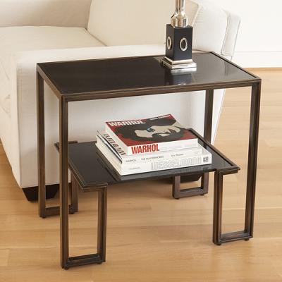 Global Views One Up Table Bronze Finish