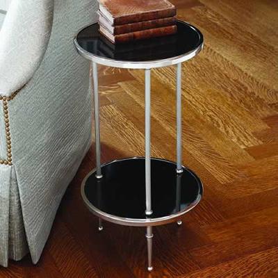 Global Views Petite 2 Tiered Table Nickel