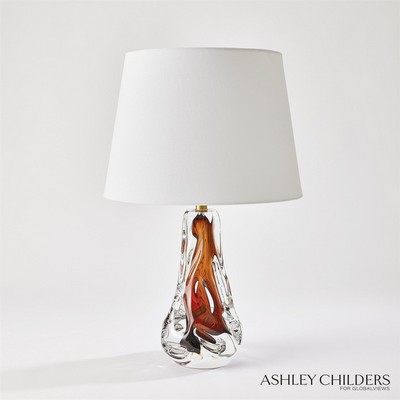 Global Views Lila Lamp Amber