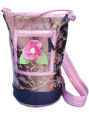 Goody Goody Pink Camelia Bucket Bag 